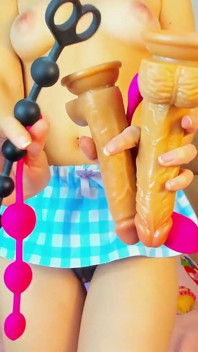 Sexy Girl Wants to Be Fucked and Doesn't Know How to Penetrate Herself with All Her Toys