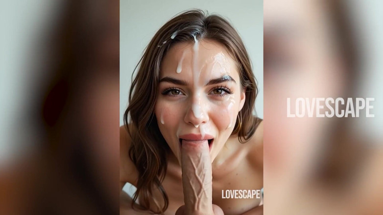 Lovescape: Intense Oral Session: Gagging, and Final Sticky Facial Reward