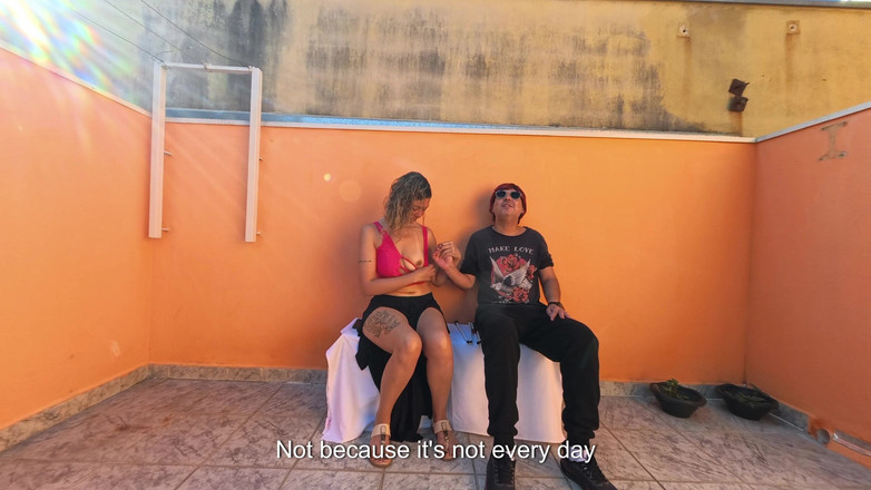 Gabi SweetCouplesStories: Blind Man Has a Lucky Day Sitting in a Public...