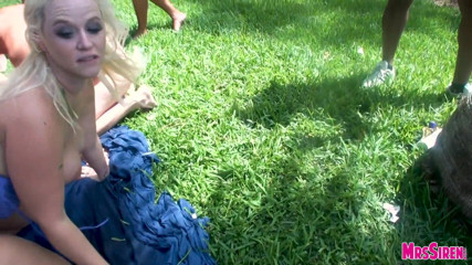 Siren XXX Studios: Dee Siren and Naughty Alysha Backyard Orgy