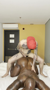Latin Thug Fucks Black Ass and Gets Fed a Load