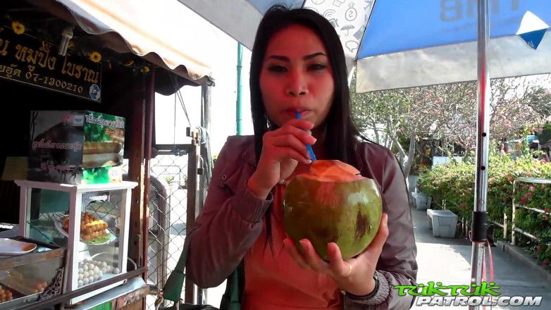 Trike Patrol - Tuk Tuk Patrol: Small tit Thai teen stretched out by big white cock