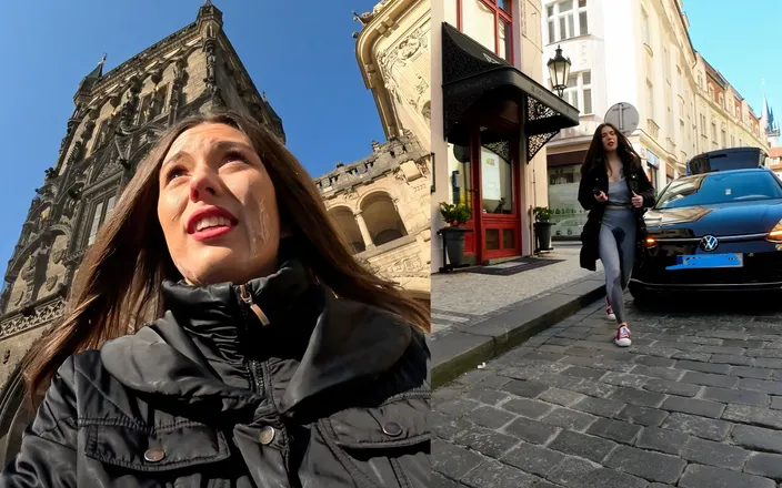 AproductionA: Cum Walk and Wetting on the Streets of Prague