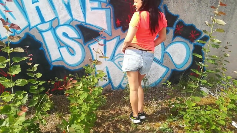 Millanax Fortnite Girl: Chica caliente tiene sexo con pared de graffiti