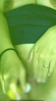 A Married Woman Feels Disgusted as She Plays with Her Pussy in a Car Parked in a Shop's Parking Lot.