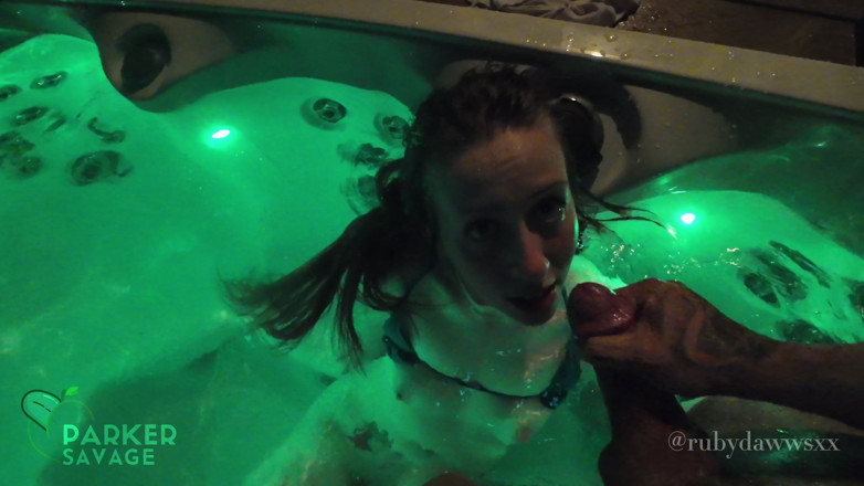 Parker Savage: Hottub Fuck Time with