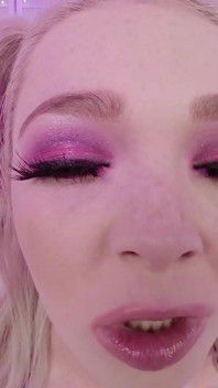 Pigtailed Blonde Teen Seducing to Suck Your Cock