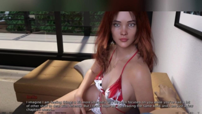 3DXXXTEEN2 Cartoon: Rude thoughts on tan lines and fishnets. 3D porn cartoon sex