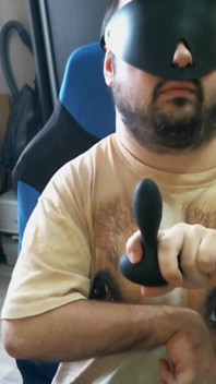 Disabled Person Trains His Mouth Before a Blowjob