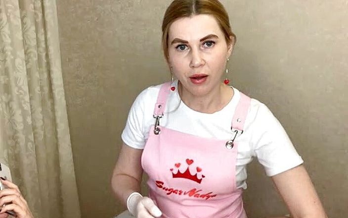 SugarNadya: Lecție video despre depilare profundă în bikini pentru o pizdă frumoasă