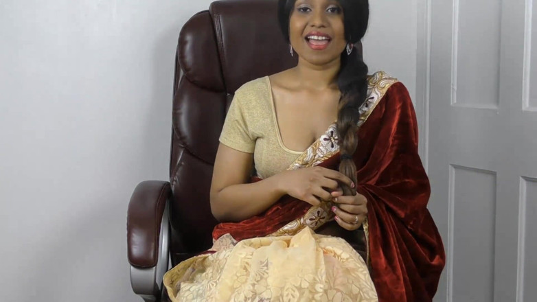 Sexy Lily: Suculenta indiana Com tesão Lily em sexy sari