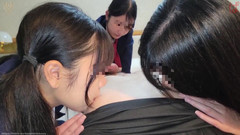 Japonica study book: Três amigas do terceiro ano da faculdade. Harém sexo