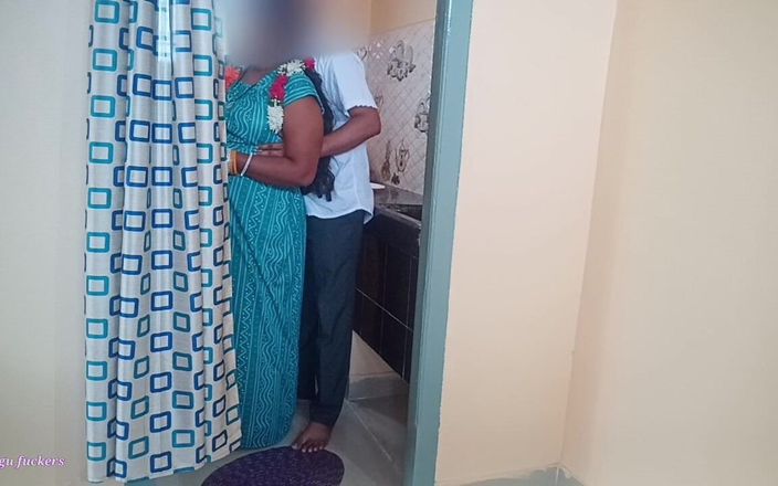 Telugu-fuckers: Индийскую мачеху дези с большими сиськами Телугу трахнул пасынок на кухне во время приготовления пищи