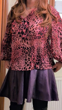 Short Skirt, Tights & Thigh Boots
