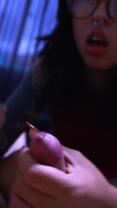 Ellie pink: 뮤 베프 Tattoed 숙제에 와서 오럴하고 끝