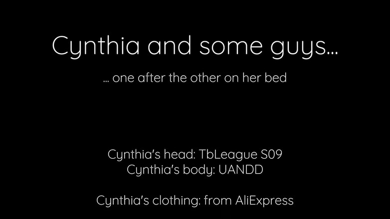 PeacefulDigit325: Cynthia och några killar på sängen