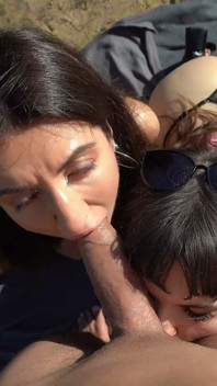 Two Couples Swap Partners and Have Sex Outdoors in a Public Place - Creampie