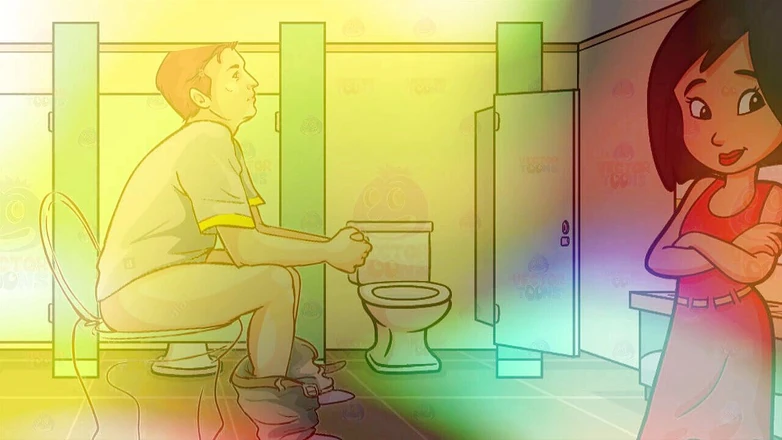 Campsissyboi: Audio Only - Gay Bathroom Dirty Talk, Straight Male Gets Shemale...