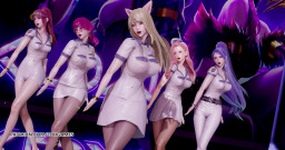 3D-Hentai Games: Somi - Co czekasz na striptiz Ahri Akali Kaisa Evelynn Seraphine...