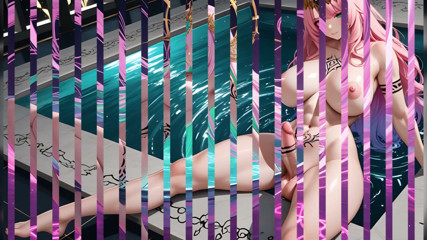 TransMuse: Zero-gravity Infinity Pool - Floating Spread-eagle Futa