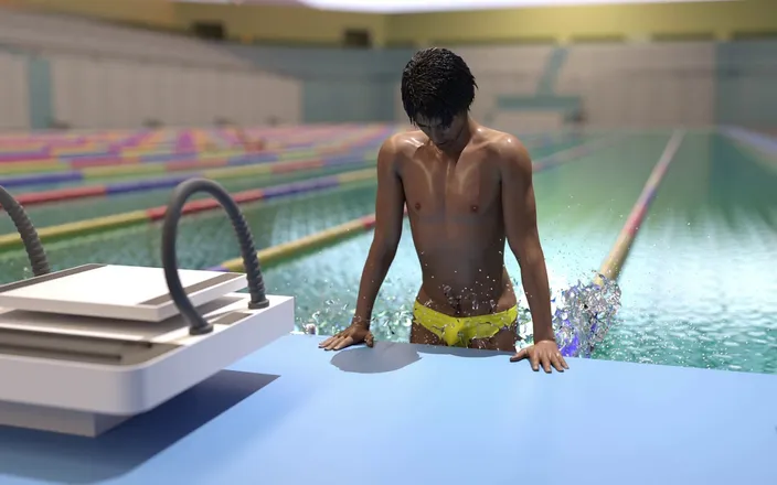 Femboy Asura: Trying to Impress the Swimming Coach: Straight