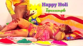 Holi XXX knullar med änkan Bhabhi på Festival