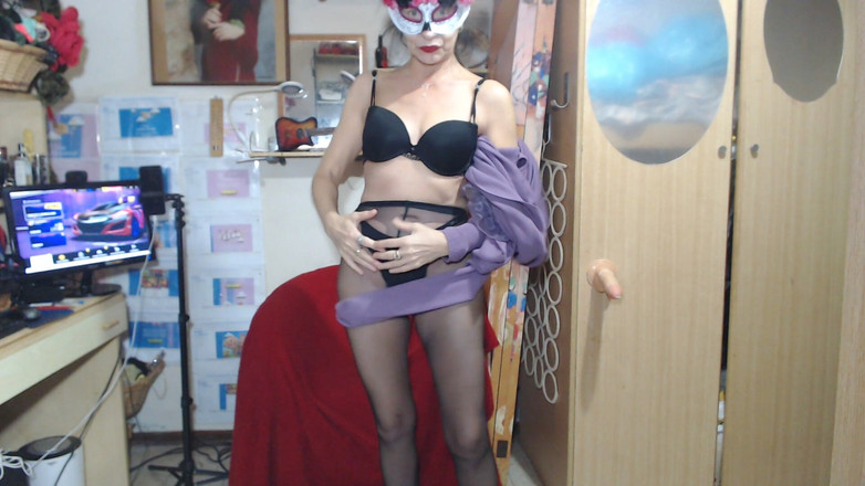 WEBREGINETTA2023: Megagalaktisk knulla svarta strumpor