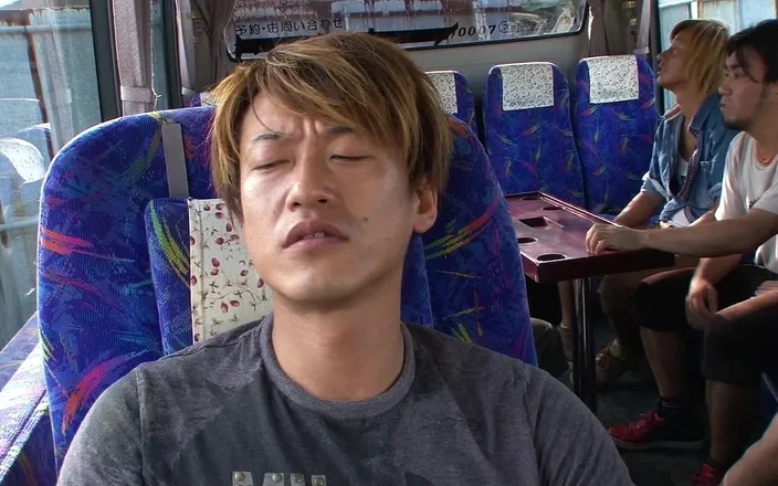 Asian porn collection: Uncensored JAV Bus Gangbang Sex for Skinny Teen with Multiple...