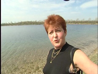 Lucky Cooch: Short hair mature at the outdoors interview
