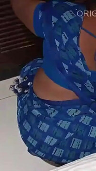 Step Son Fucking Step Mom in Blue Saree - Part 1