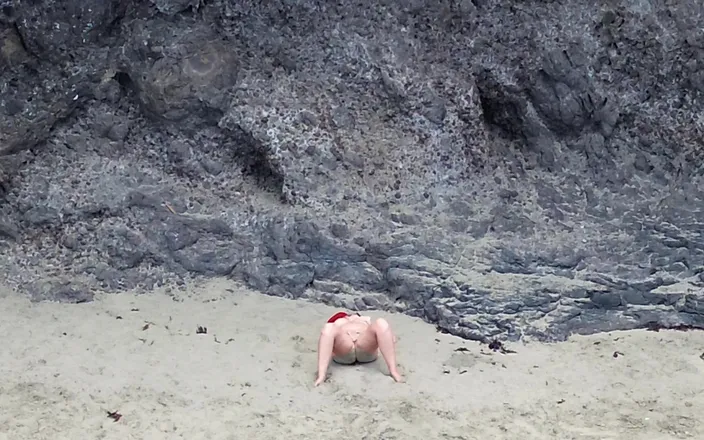 Emma Voyeur: Naked Beauty on Beach - Drone POV Erotic Relaxation