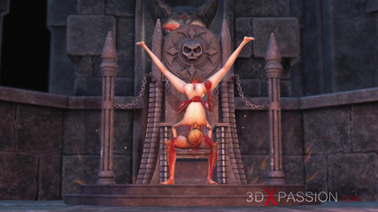 3dxpassion: Lilith fickt ihre junge sexsklavin im dunklen schloss hart