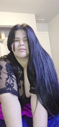 Beautiful Chubby Girl Alone at Home