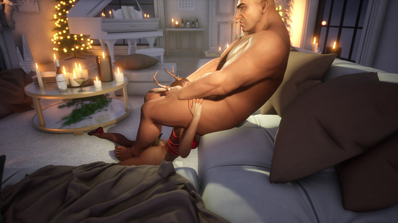 PixelAftDark: 驯鹿游戏 -的礼物