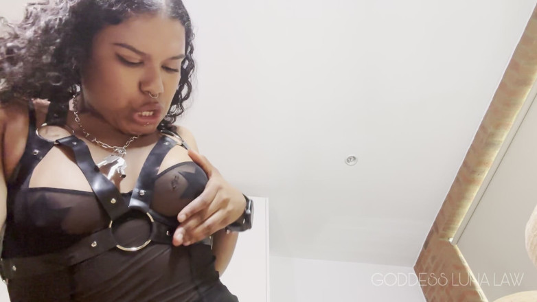 Goddess Luna Law: Giantess Toys with Tiny - Dominatrix POV