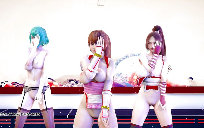 3D-Hentai Games: GigaReolevo - लत नग्न नृत्य माई shiranui Tamaki kasumi doa