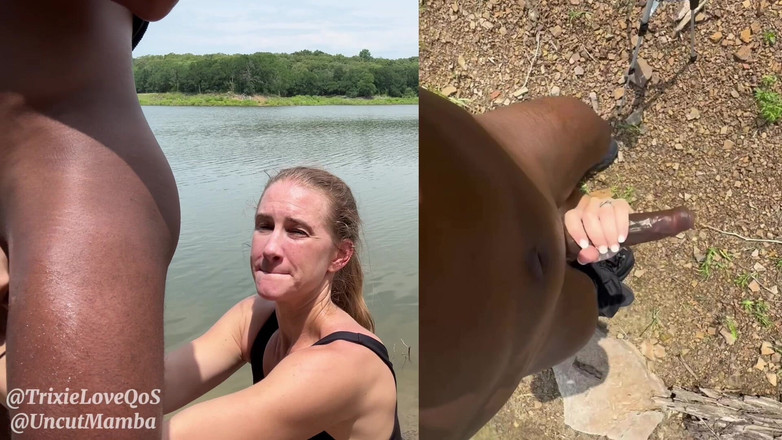 TrixieLove: Milf's Wild Hike W/bbc - garganta profunda, anal, rimming, gozada interna