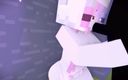 VideoGamesR34: 마인크래프트 포르노 애니메이션 - 엔더맨 자지를 빨아주는 소녀
