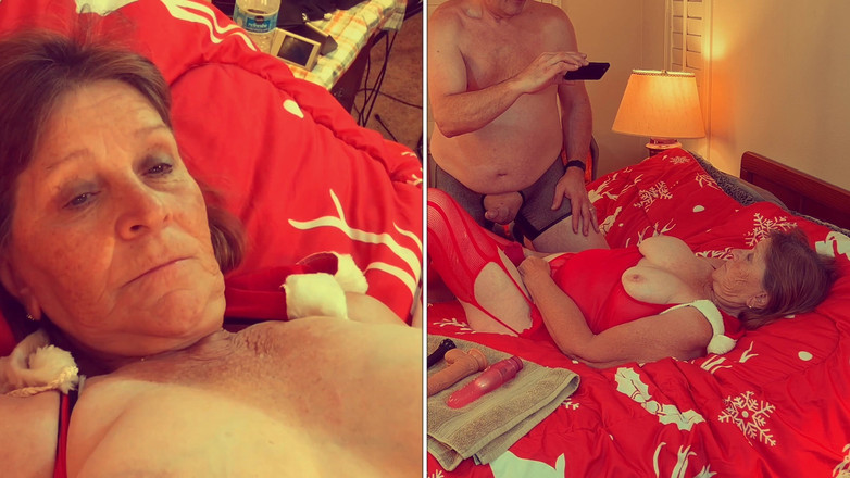 Carmen Angel: 奶奶卡门的圣诞吮吸，双插和2姿势性高潮 121924fap