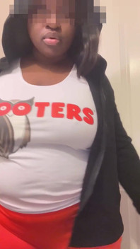 A Horny Hooters Girl Puts on a Show for You.