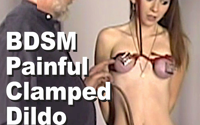 Serenity Swift & Master Len BDSM Clamped Dildo Masturbationlen738a (Picticon bondage and fetish)