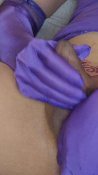 Sissy Kanisa in Sexy Purple Nightwear Ep3: Cum on Floor