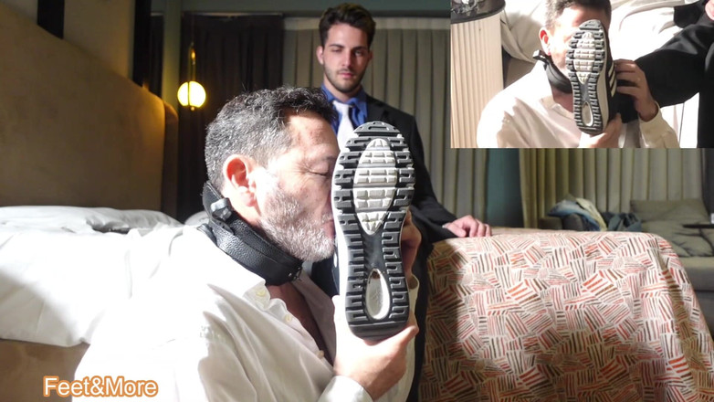 Fer All for pleasure: Sub voor aanbidding Baas Doorschijnende Sokken