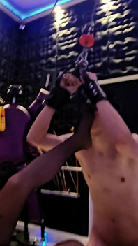 Lady Zara Hard Ballbusting Al Ginocchio Che Calcia Pesantemente Una Palla Schiaccia CBT