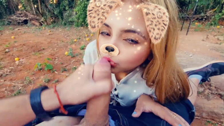 Latinascachondas: Blonde Latina Sucking Cock