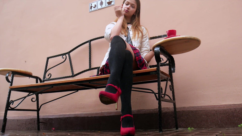 Russian Smokers: Wild Russian Babe Smoking Cigarette Nature Vibes