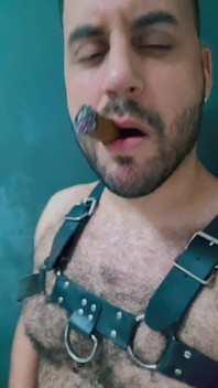 Mr Bear Cigarman Smoking