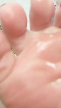Oily Sexy Feet - Sexy Soles and Cute Toes - Big Foot Size Close up (size 10)