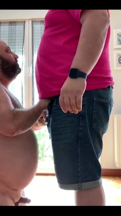 How Delicious It Is That a Bear Plays with Your Cock with His