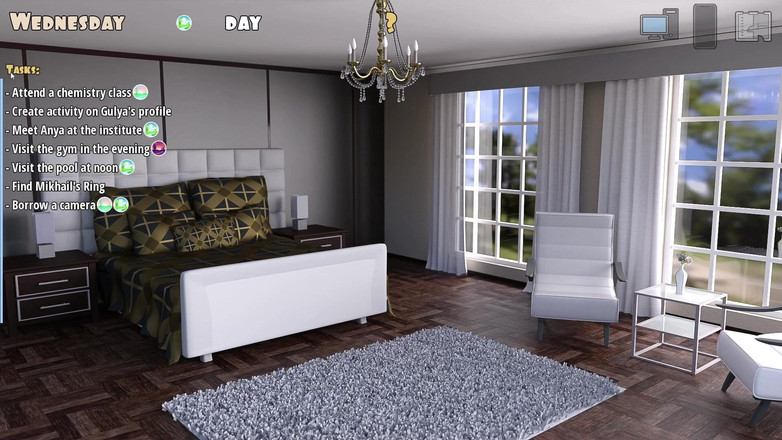 Gaming vision: Moje roztomilá spolubydlící 2 Gamplay se sexuální scénou, část 3
